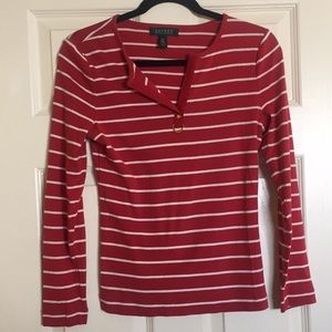 Ralph Lauren striped long sleeve top